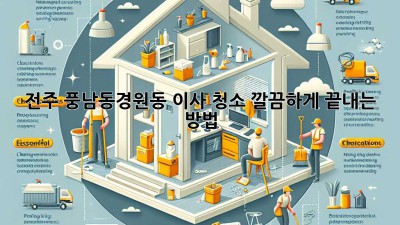 전주 풍남동/경원동 이사 청소, 깔끔하게 끝내는 방법!